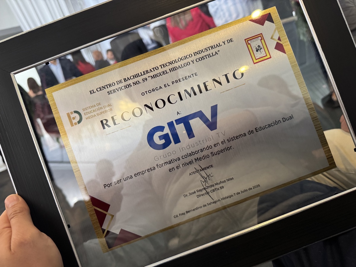 Reconocimiento CBTis — Empresa Formadora de Talentos GITV