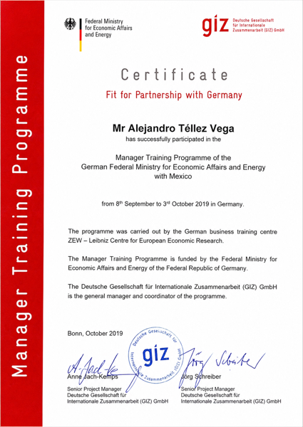 GIZ Certificado 1 — GITV